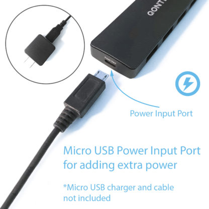 Qontek SuperSpeed USB Hub with Power Input Port - Image 2