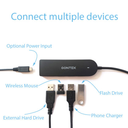 Qontek SuperSpeed USB Hub with Power Input Port - Image 4