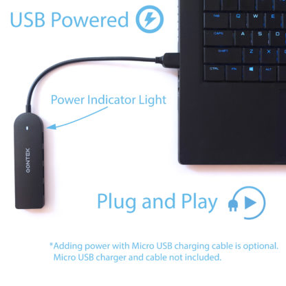 Qontek SuperSpeed USB Hub with Power Input Port - Image 5